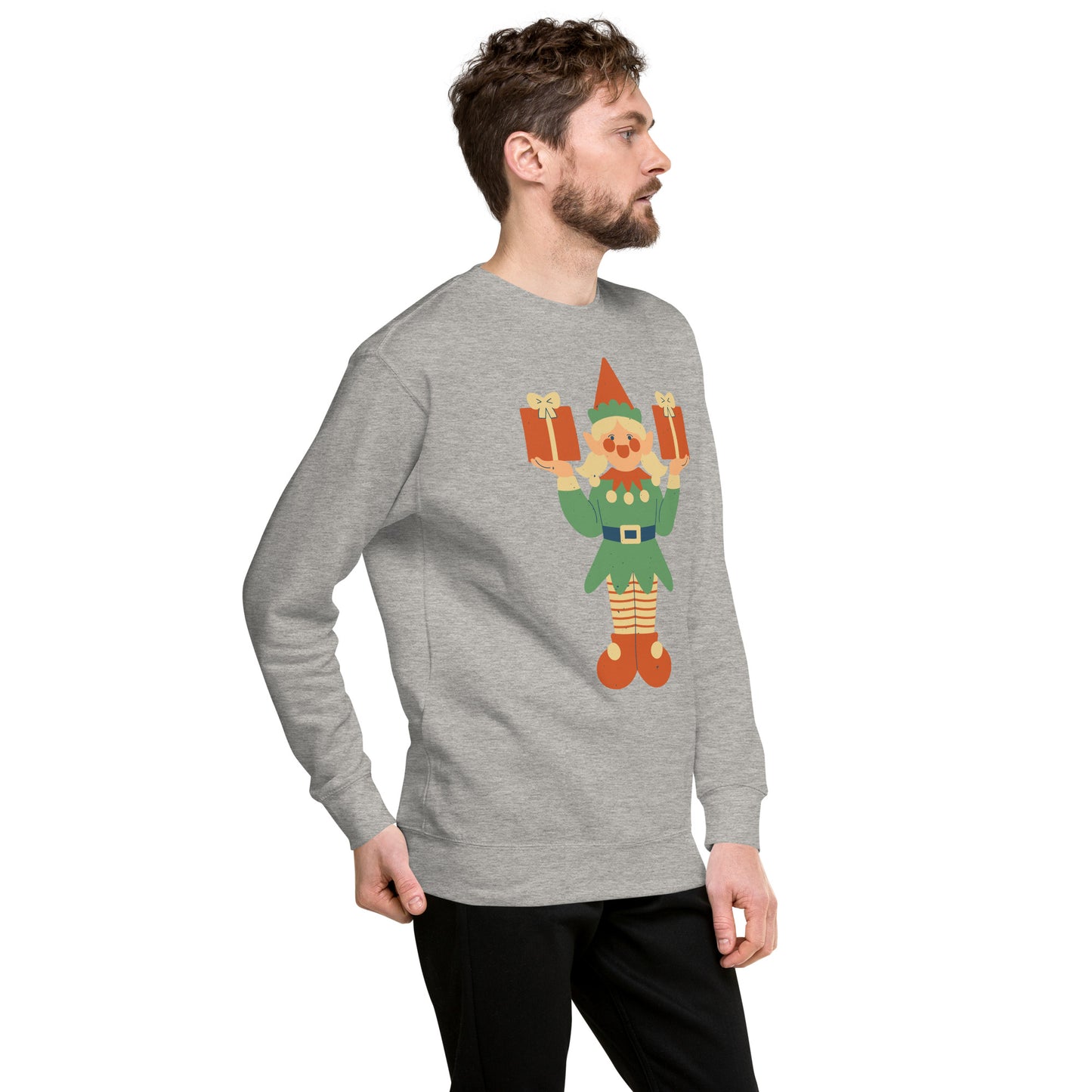 Sweatshirt premium unisexe - Lutin De Noël
