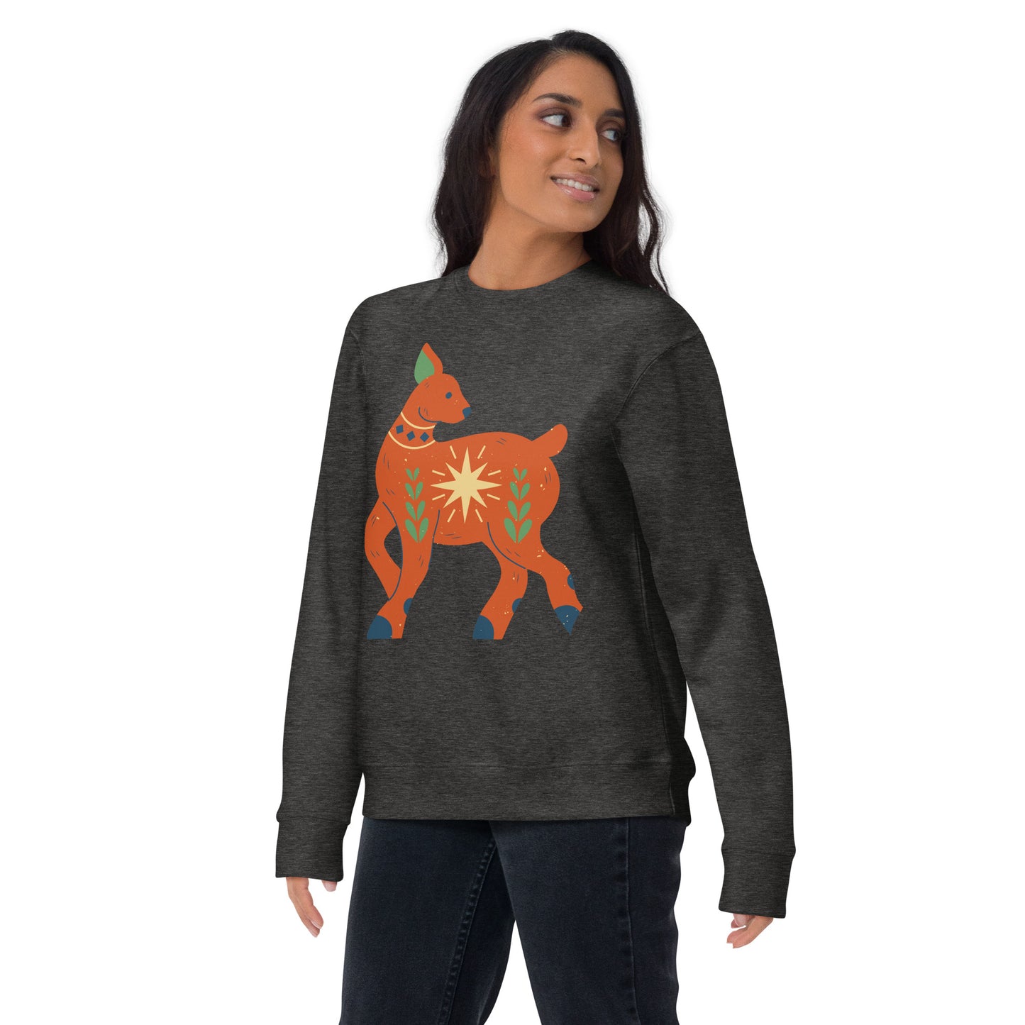 Sweatshirt premium unisexe - Cerf de Noël