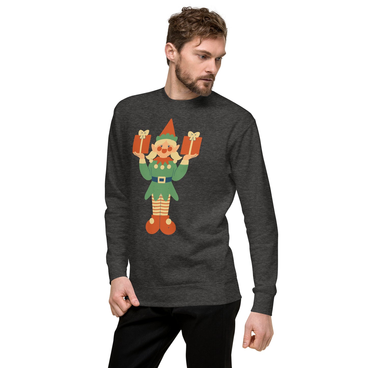 Sweatshirt premium unisexe - Lutin De Noël