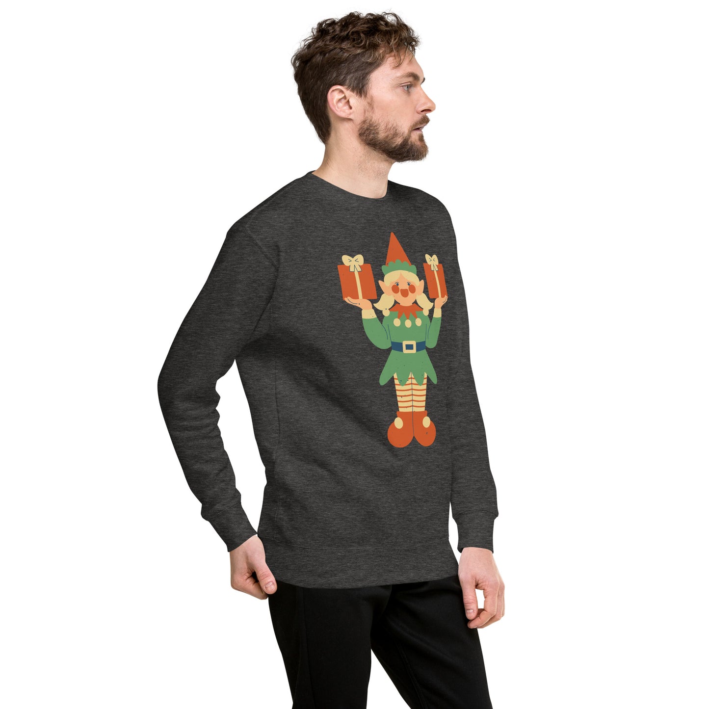 Sweatshirt premium unisexe - Lutin De Noël