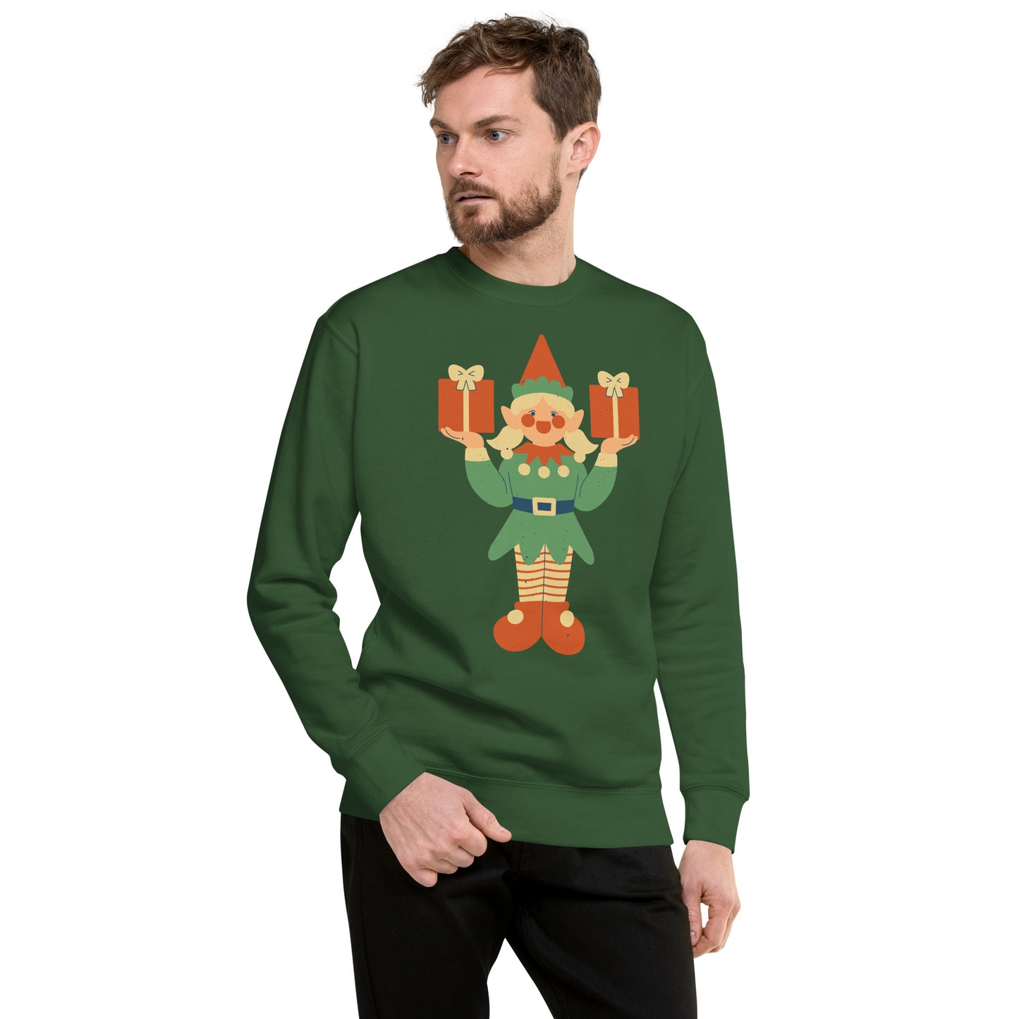 Sweatshirt premium unisexe - Lutin De Noël