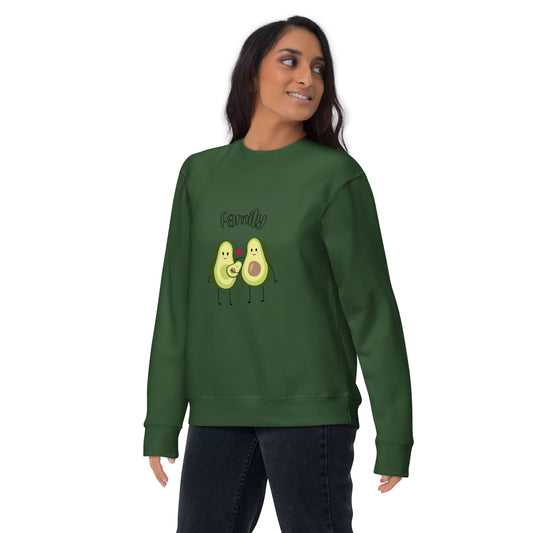 Sweatshirt premium unisexe - Avocado Family