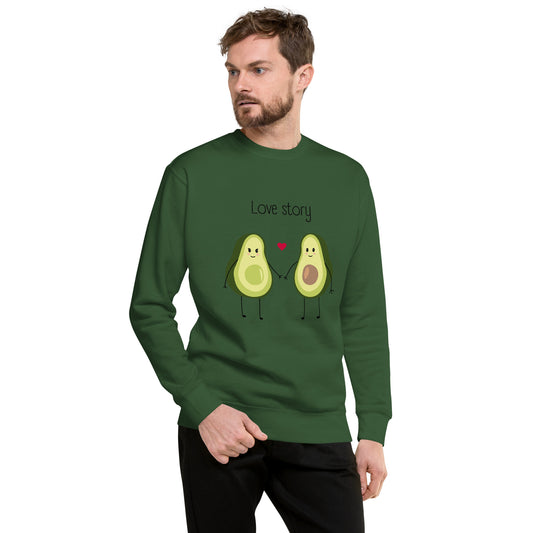Sweatshirt premium unisexe - Avocado Couple
