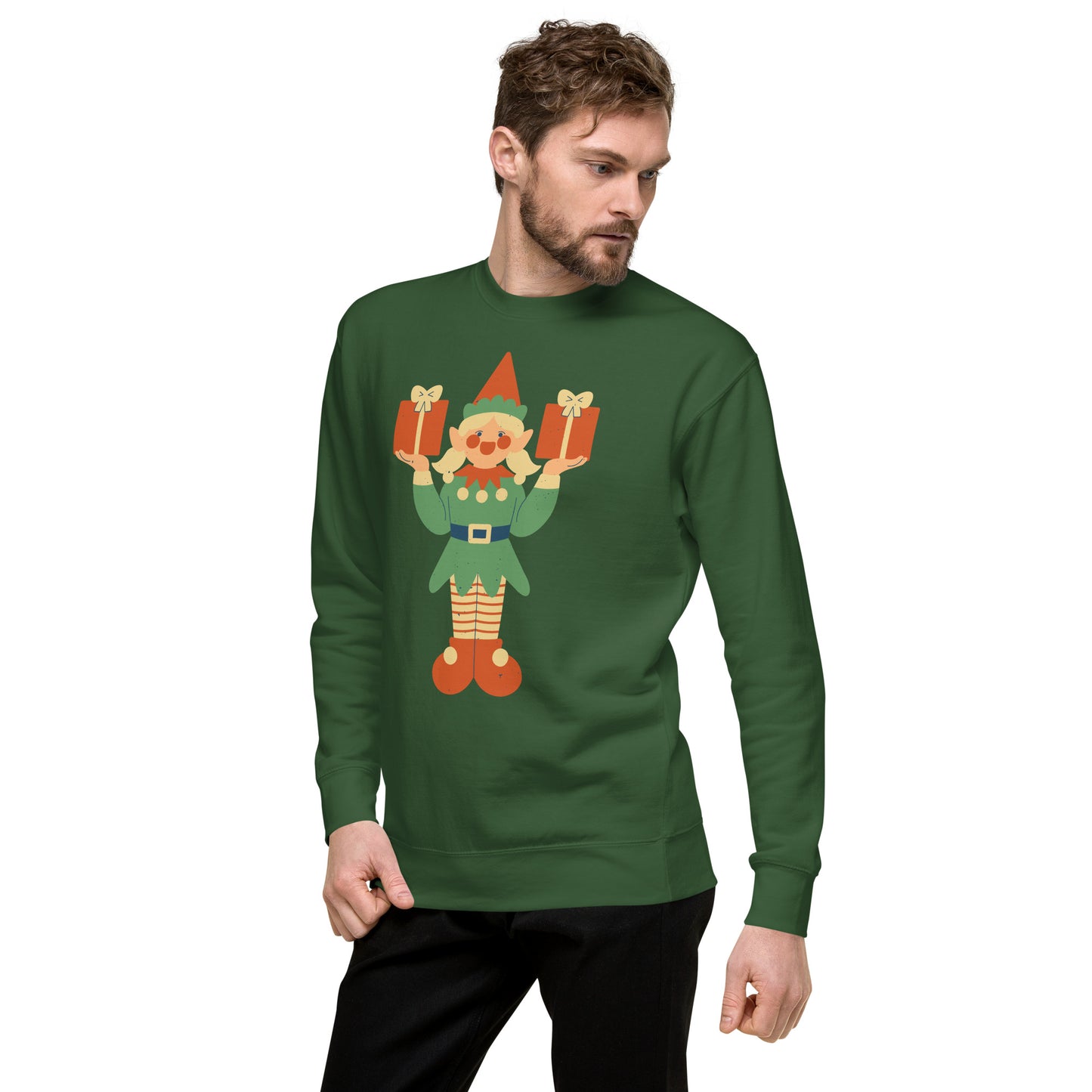 Sweatshirt premium unisexe - Lutin De Noël