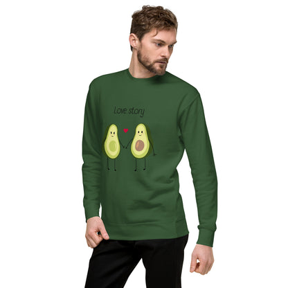 Sweatshirt premium unisexe - Avocado Couple