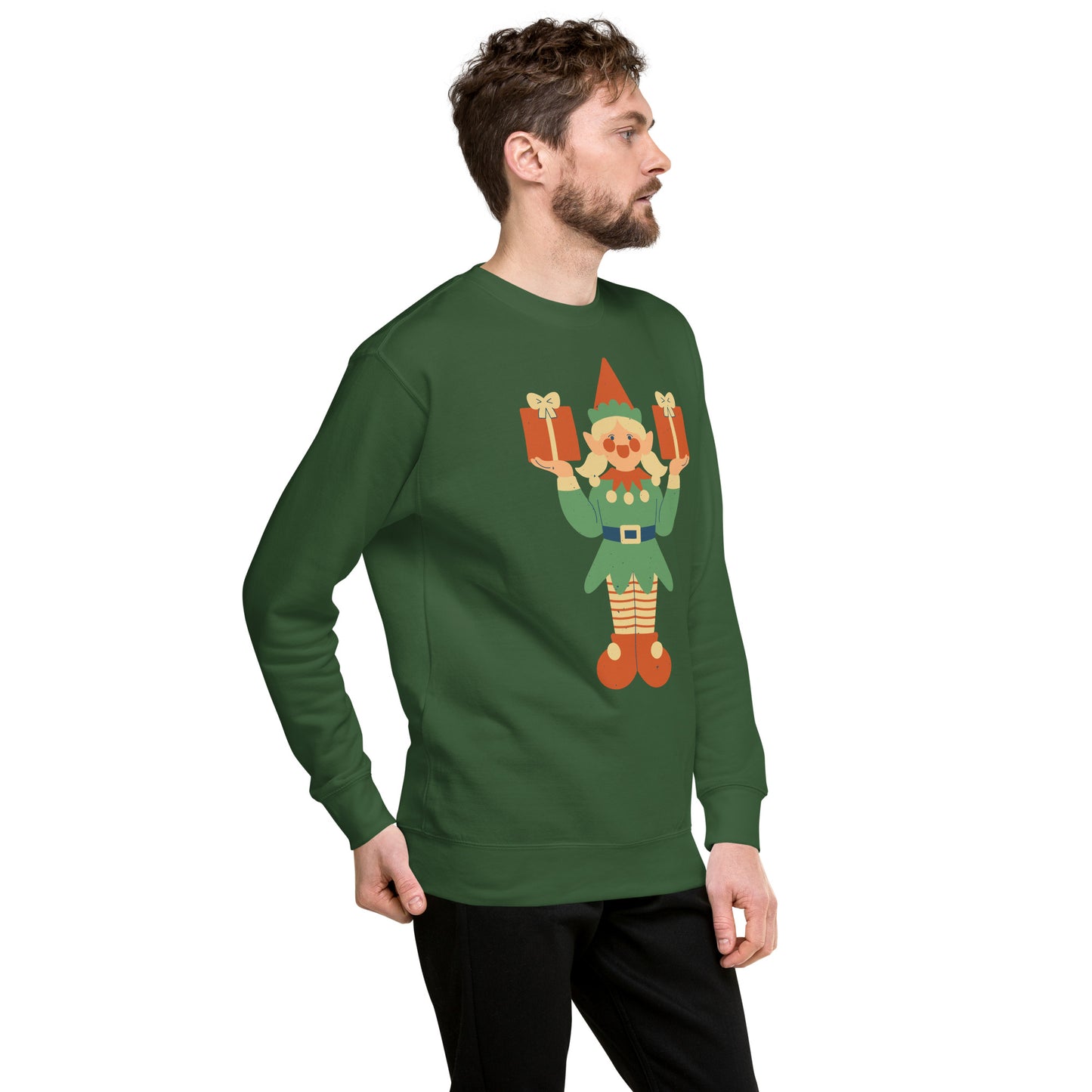 Sweatshirt premium unisexe - Lutin De Noël