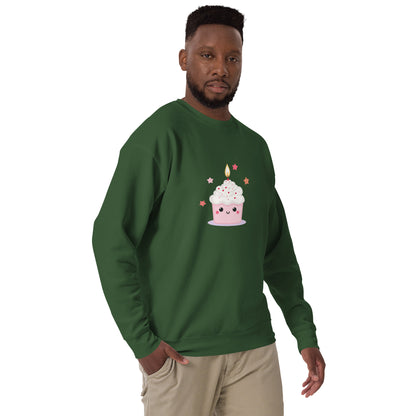 Sweatshirt premium unisexe - Cupcake Licorne