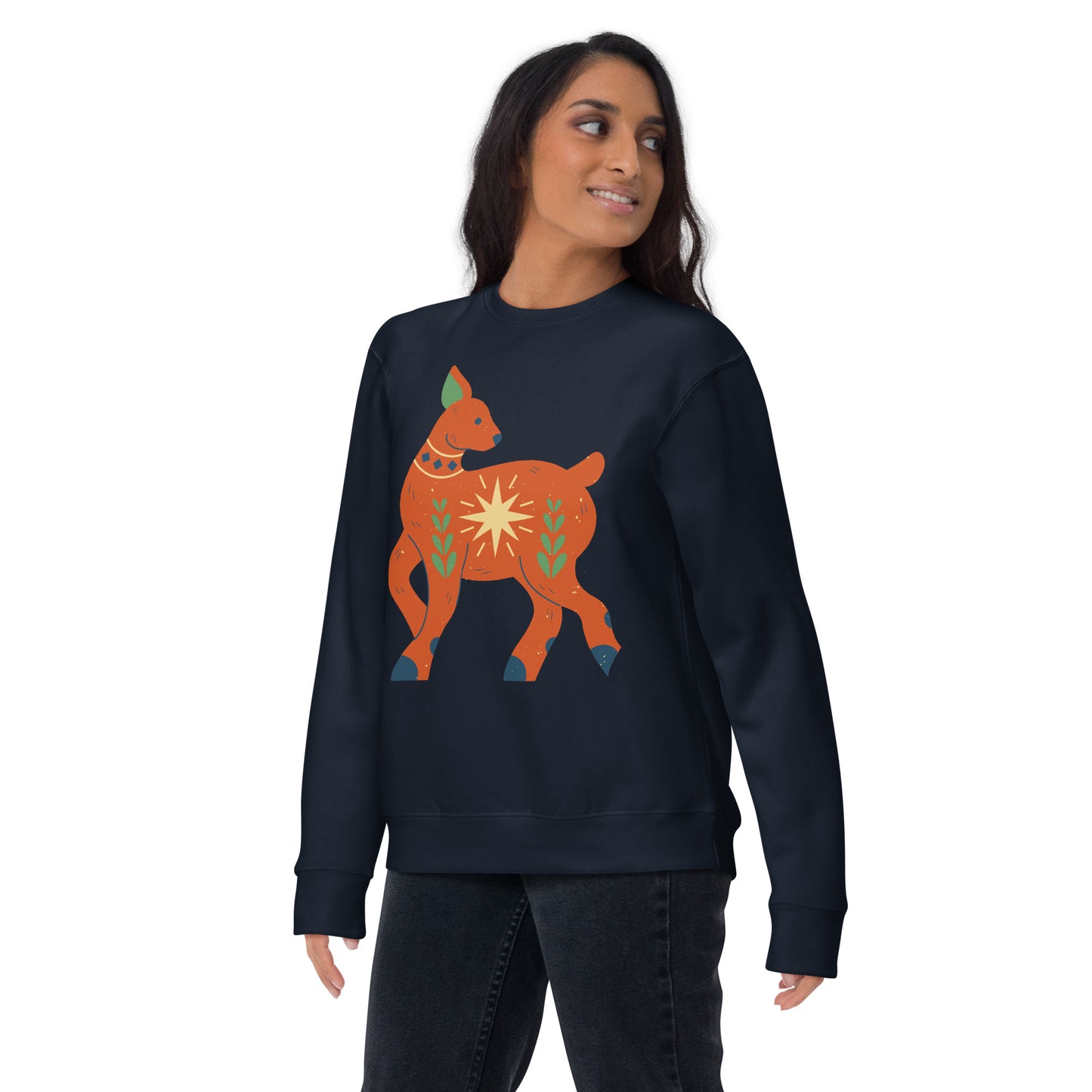 Sweatshirt premium unisexe - Cerf de Noël
