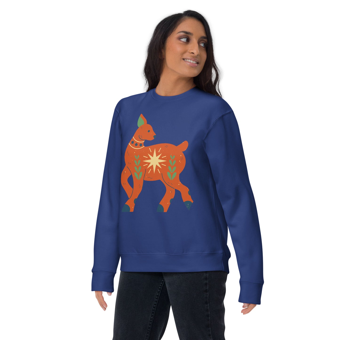 Sweatshirt premium unisexe - Cerf de Noël