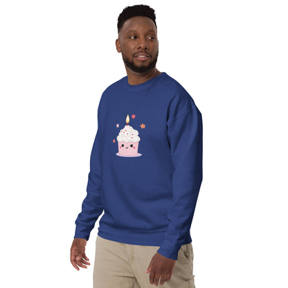 Sweatshirt premium unisexe - Cupcake Licorne