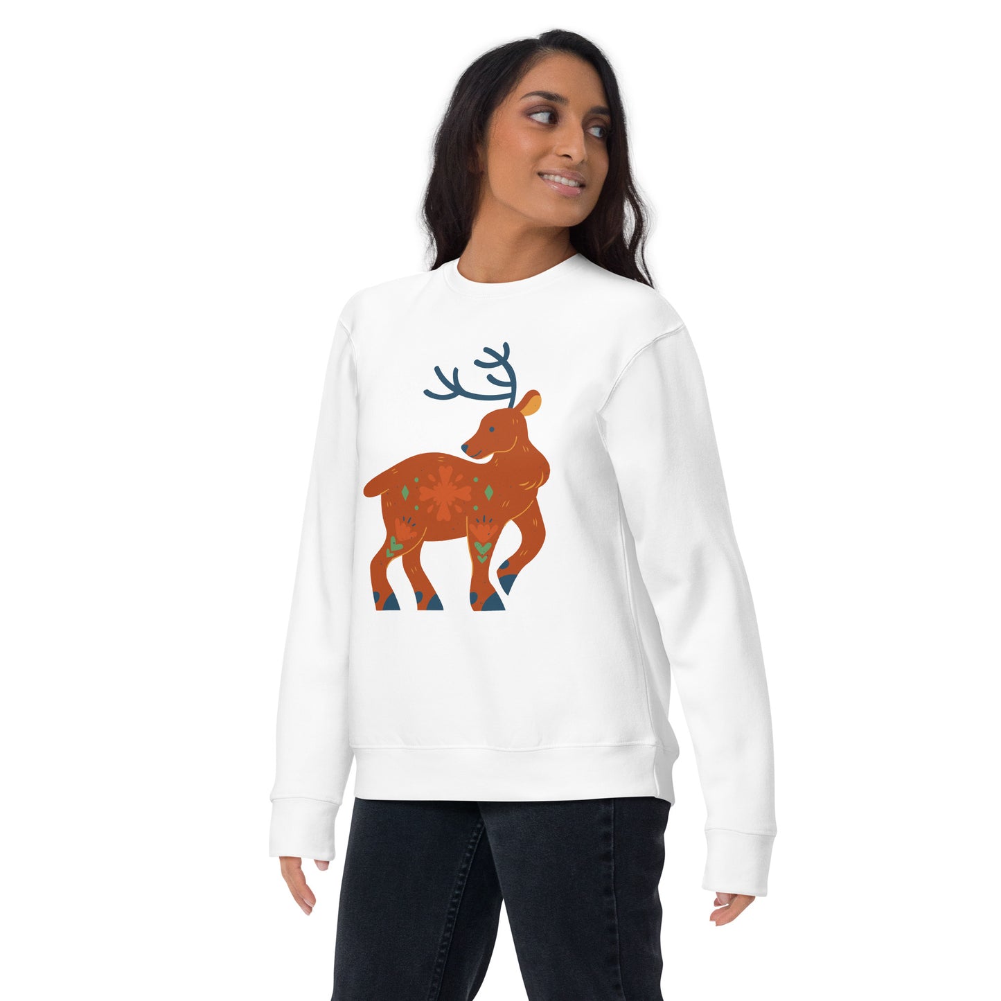 Sweatshirt premium unisexe - Cerf De Noël