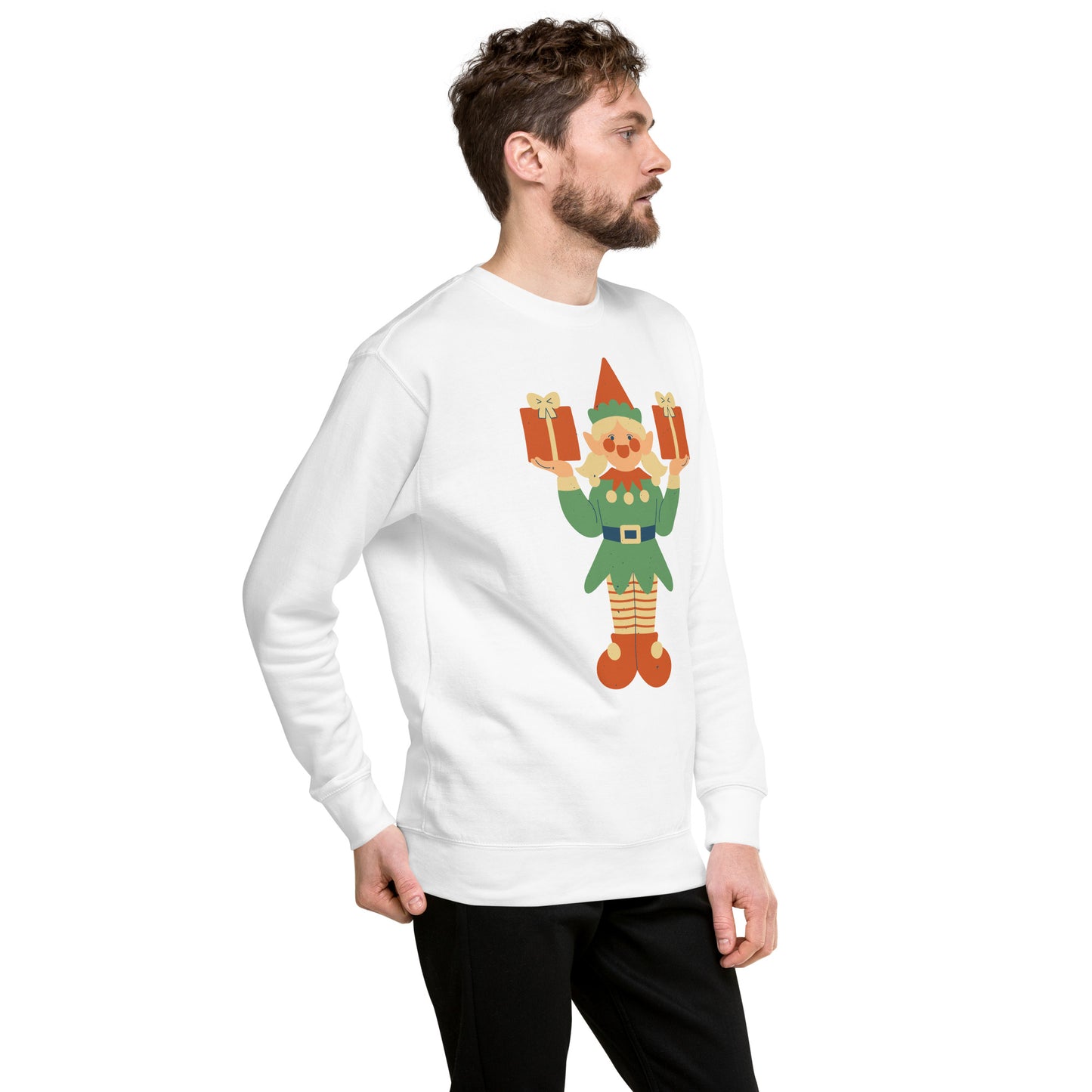 Sweatshirt premium unisexe - Lutin De Noël