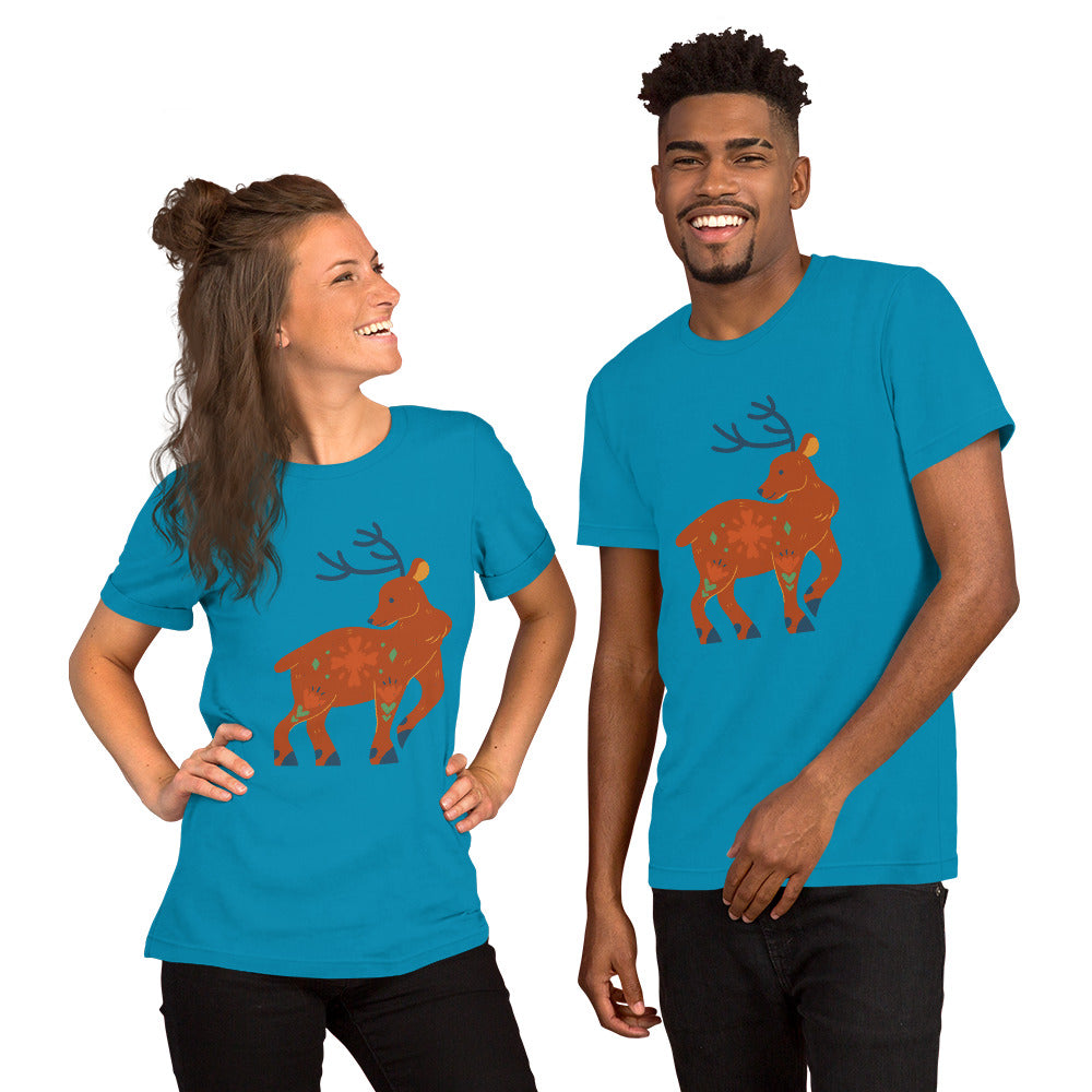 T-shirt unisexe - Cerf De Noël