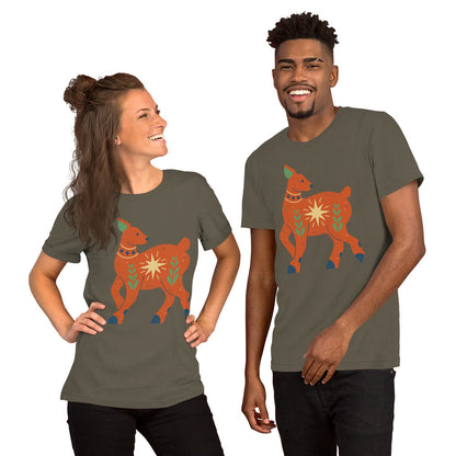 T-shirt unisexe - Cerf de Noël