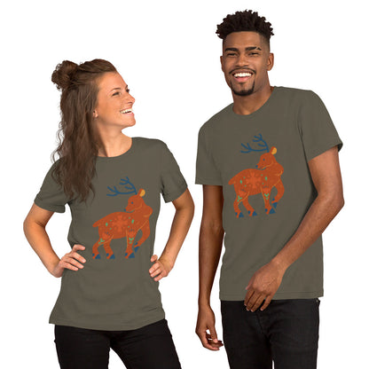 T-shirt unisexe - Cerf De Noël
