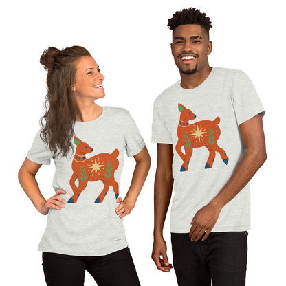 T-shirt unisexe - Cerf de Noël