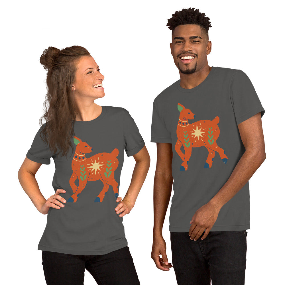 T-shirt unisexe - Cerf de Noël
