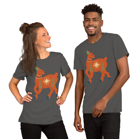 T-shirt unisexe - Cerf de Noël
