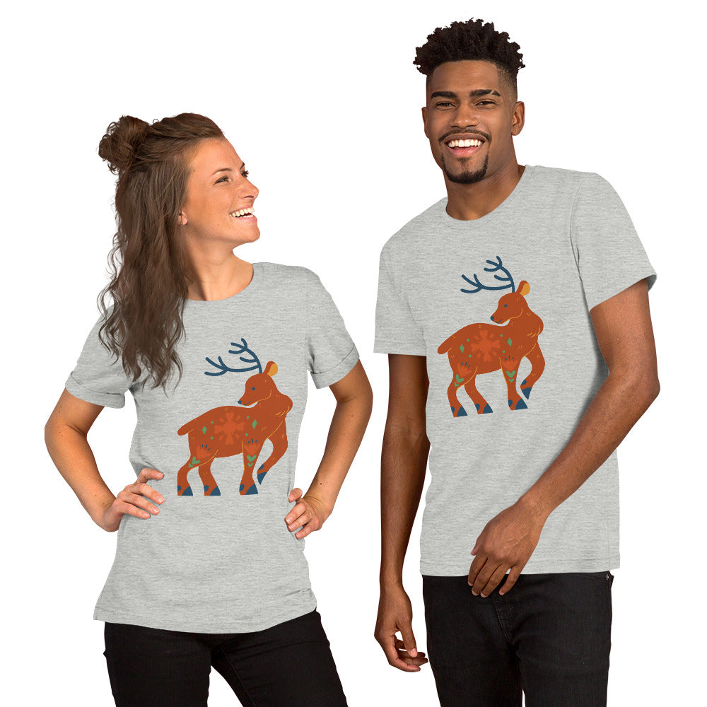 T-shirt unisexe - Cerf De Noël