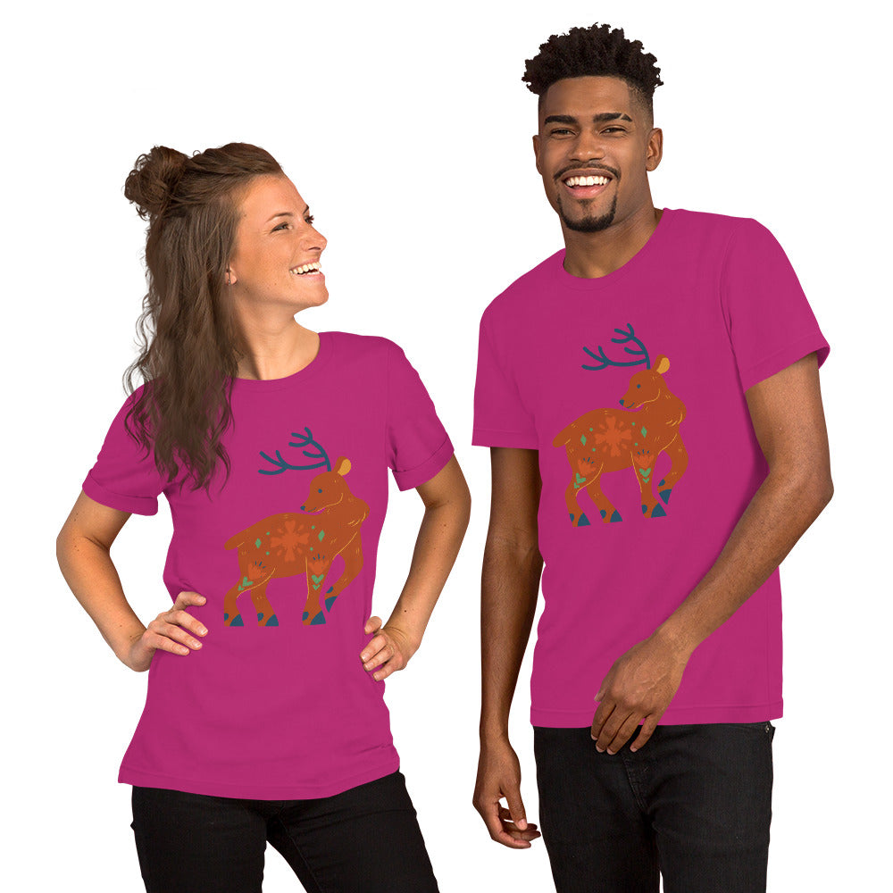 T-shirt unisexe - Cerf De Noël