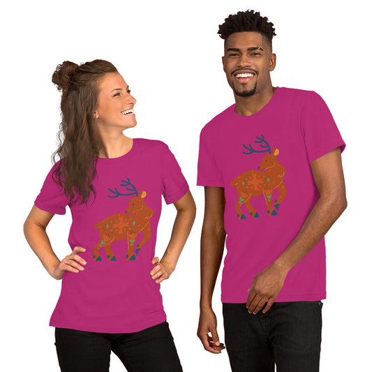 T-shirt unisexe - Cerf De Noël
