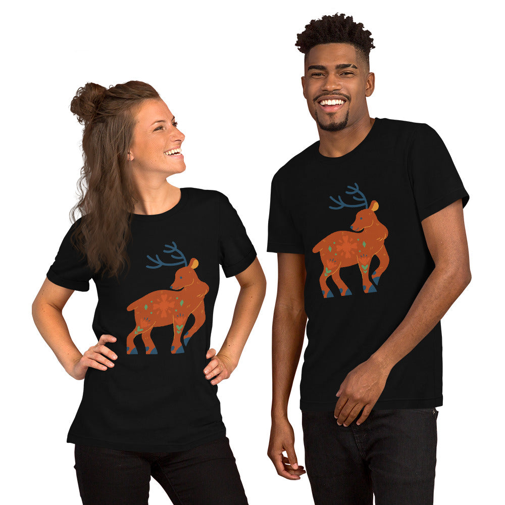 T-shirt unisexe - Cerf De Noël