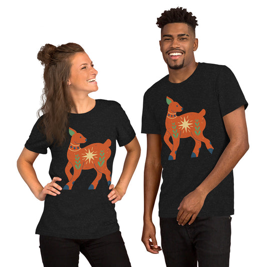 T-shirt unisexe - Cerf de Noël