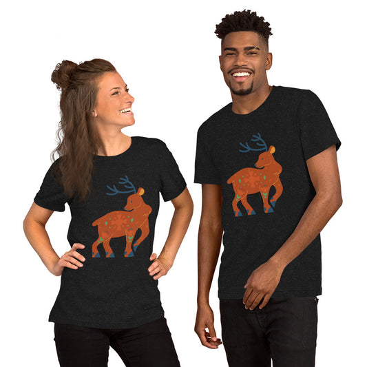 T-shirt unisexe - Cerf De Noël