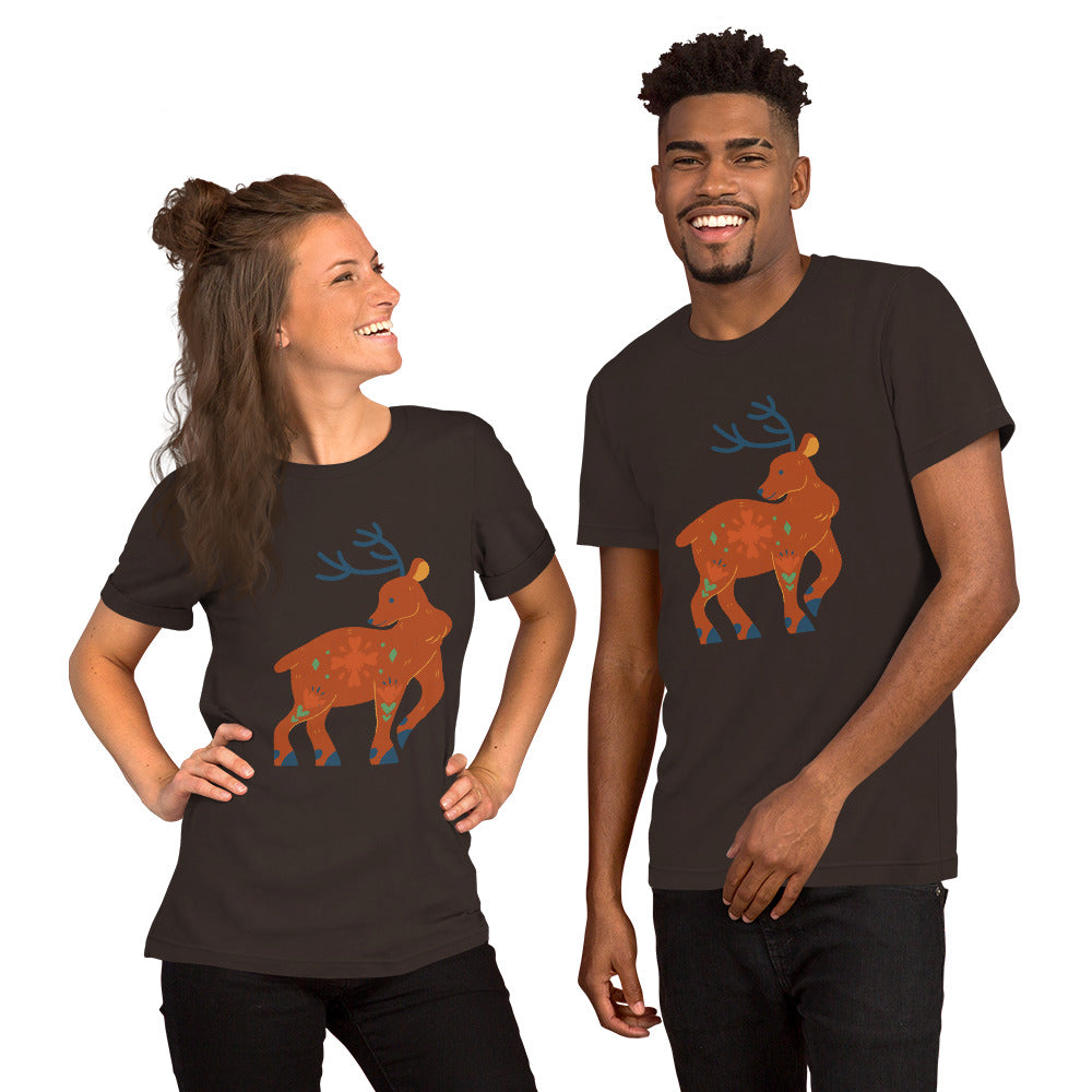 T-shirt unisexe - Cerf De Noël