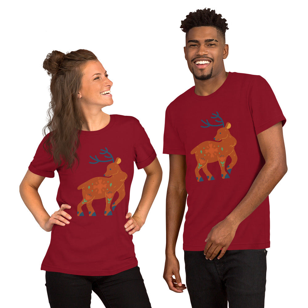 T-shirt unisexe - Cerf De Noël