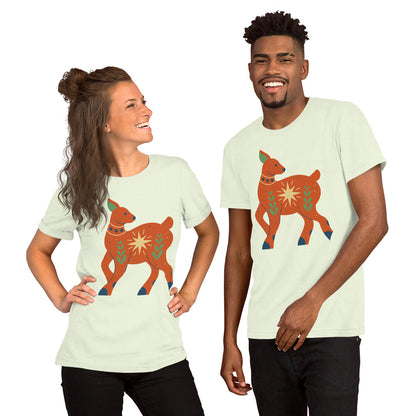 T-shirt unisexe - Cerf de Noël