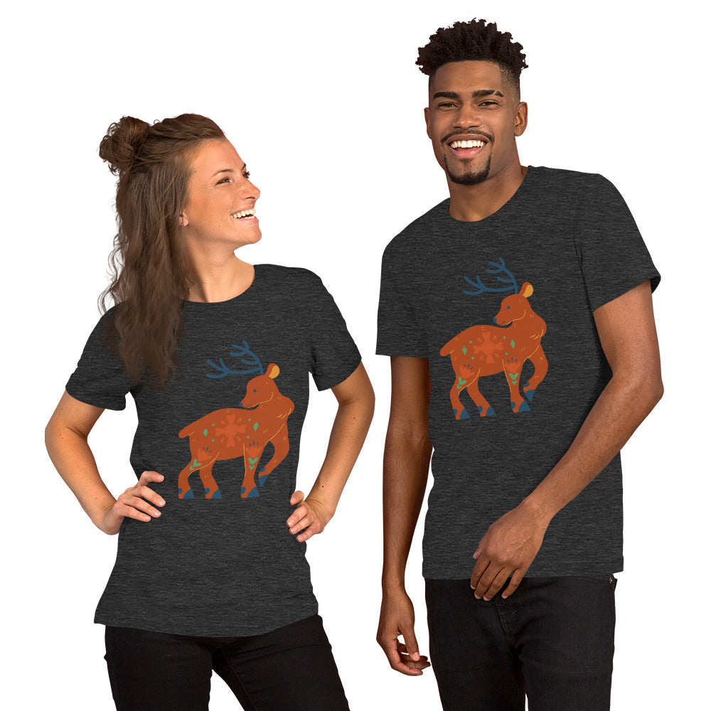 T-shirt unisexe - Cerf De Noël