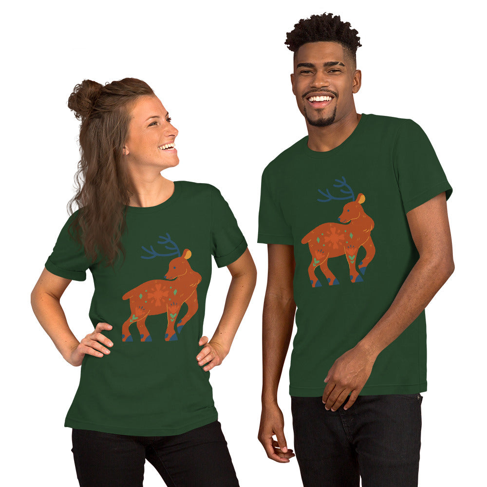 T-shirt unisexe - Cerf De Noël