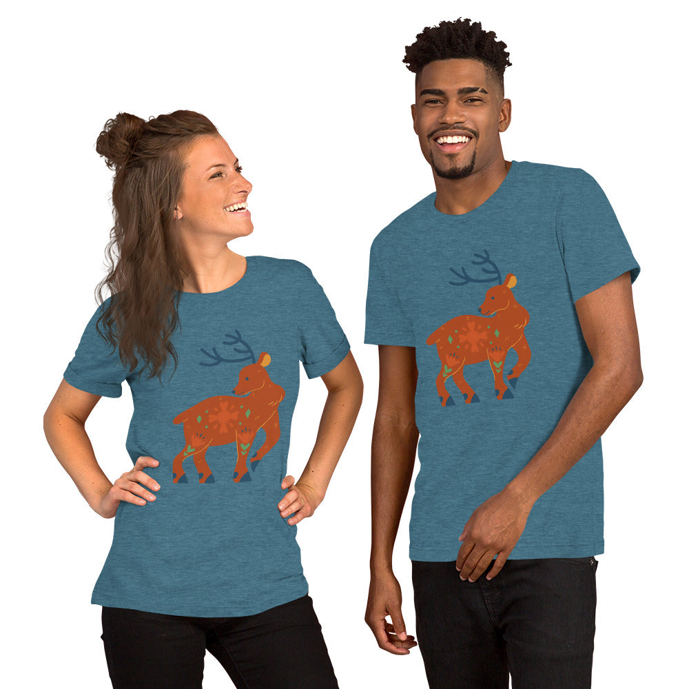 T-shirt unisexe - Cerf De Noël