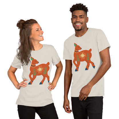 T-shirt unisexe - Cerf de Noël