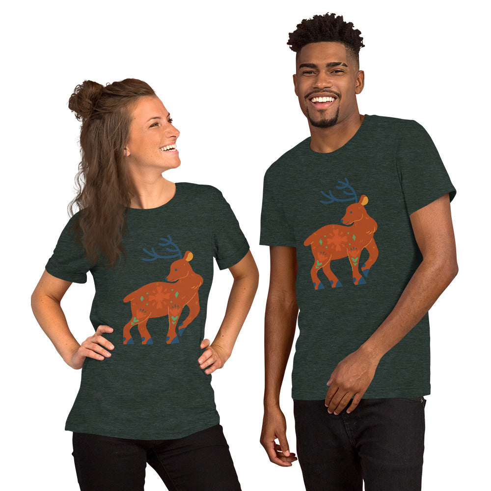 T-shirt unisexe - Cerf De Noël