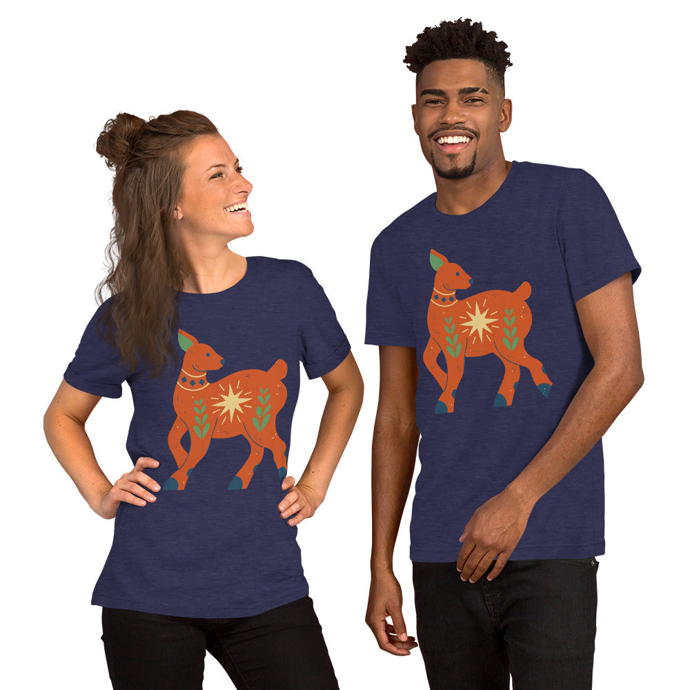 T-shirt unisexe - Cerf de Noël