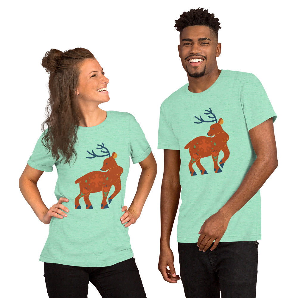 T-shirt unisexe - Cerf De Noël