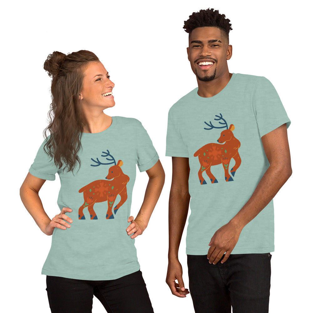 T-shirt unisexe - Cerf De Noël