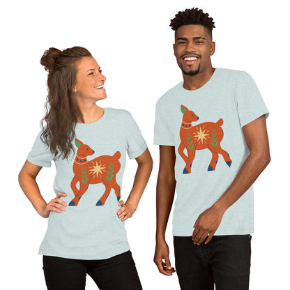 T-shirt unisexe - Cerf de Noël