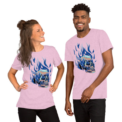 T-shirt unisexe - Tête Enflammée
