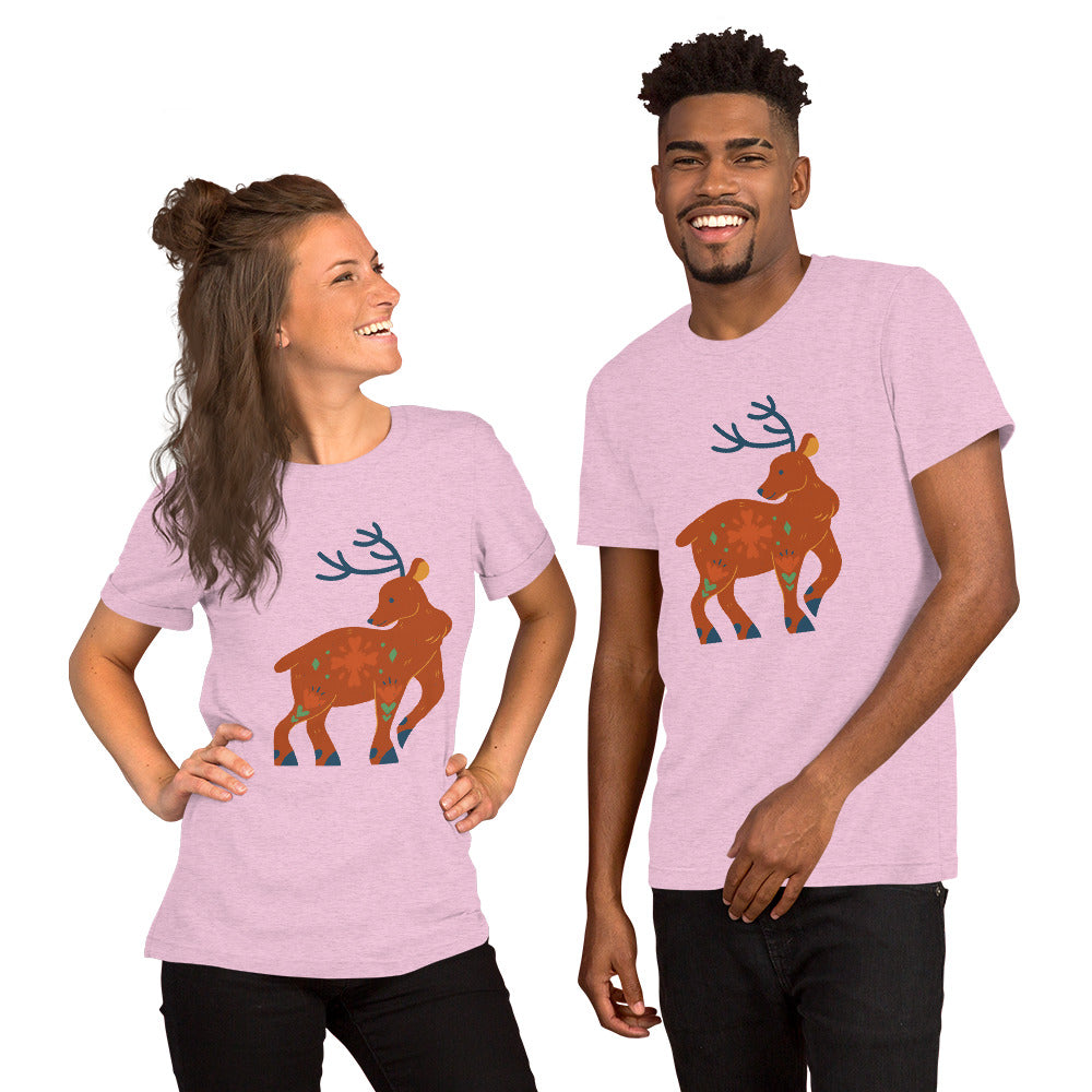 T-shirt unisexe - Cerf De Noël