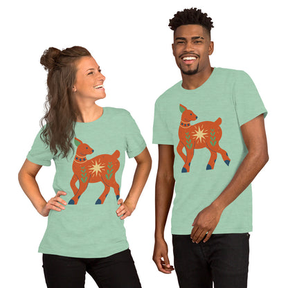 T-shirt unisexe - Cerf De Noël