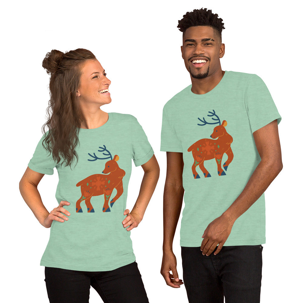 T-shirt unisexe - Cerf De Noël