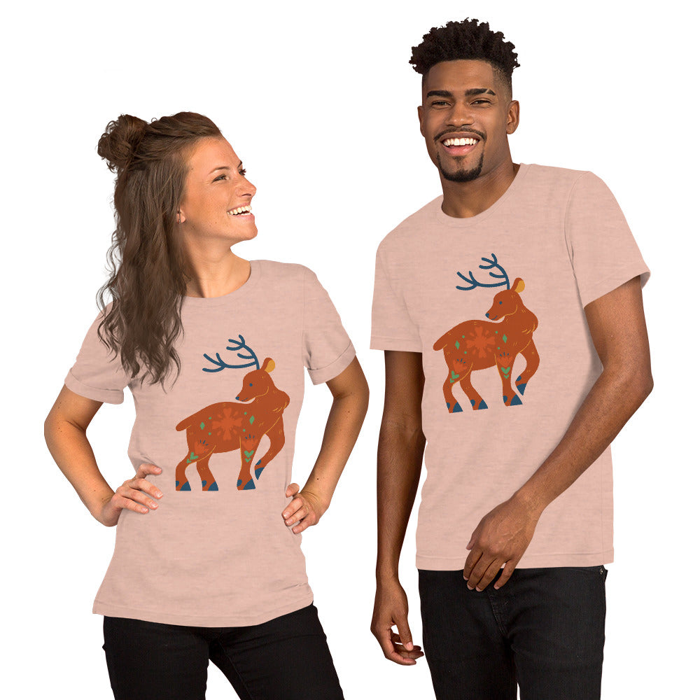 T-shirt unisexe - Cerf De Noël