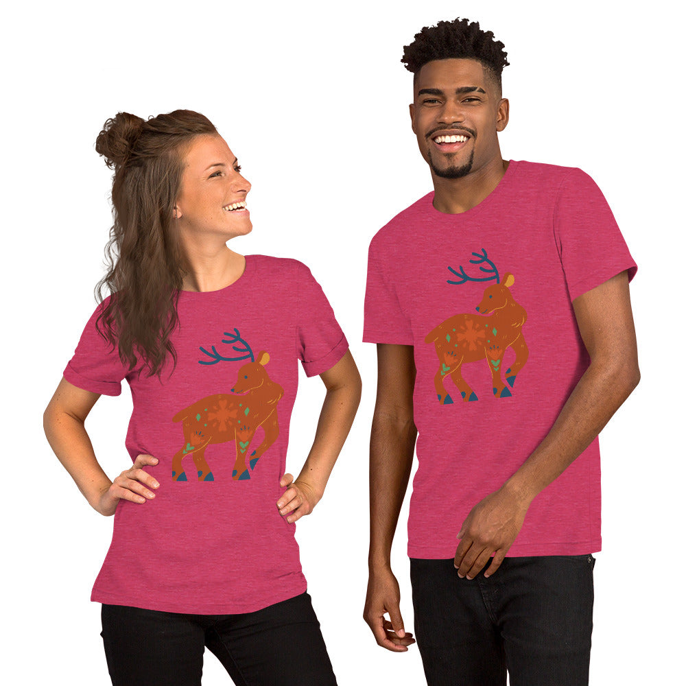 T-shirt unisexe - Cerf De Noël