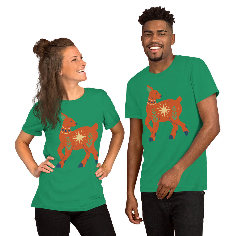 T-shirt unisexe - Cerf de Noël