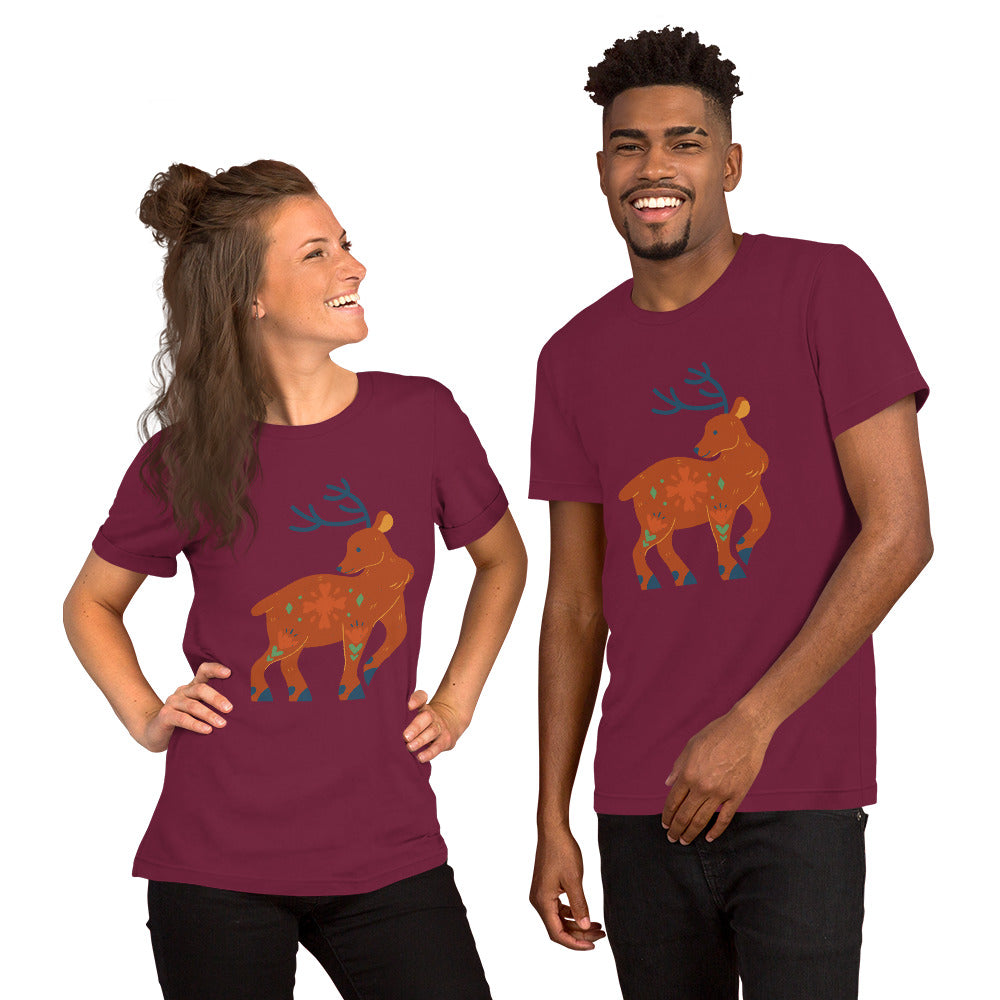 T-shirt unisexe - Cerf De Noël