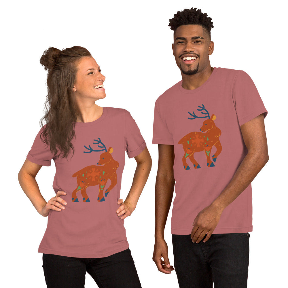 T-shirt unisexe - Cerf De Noël