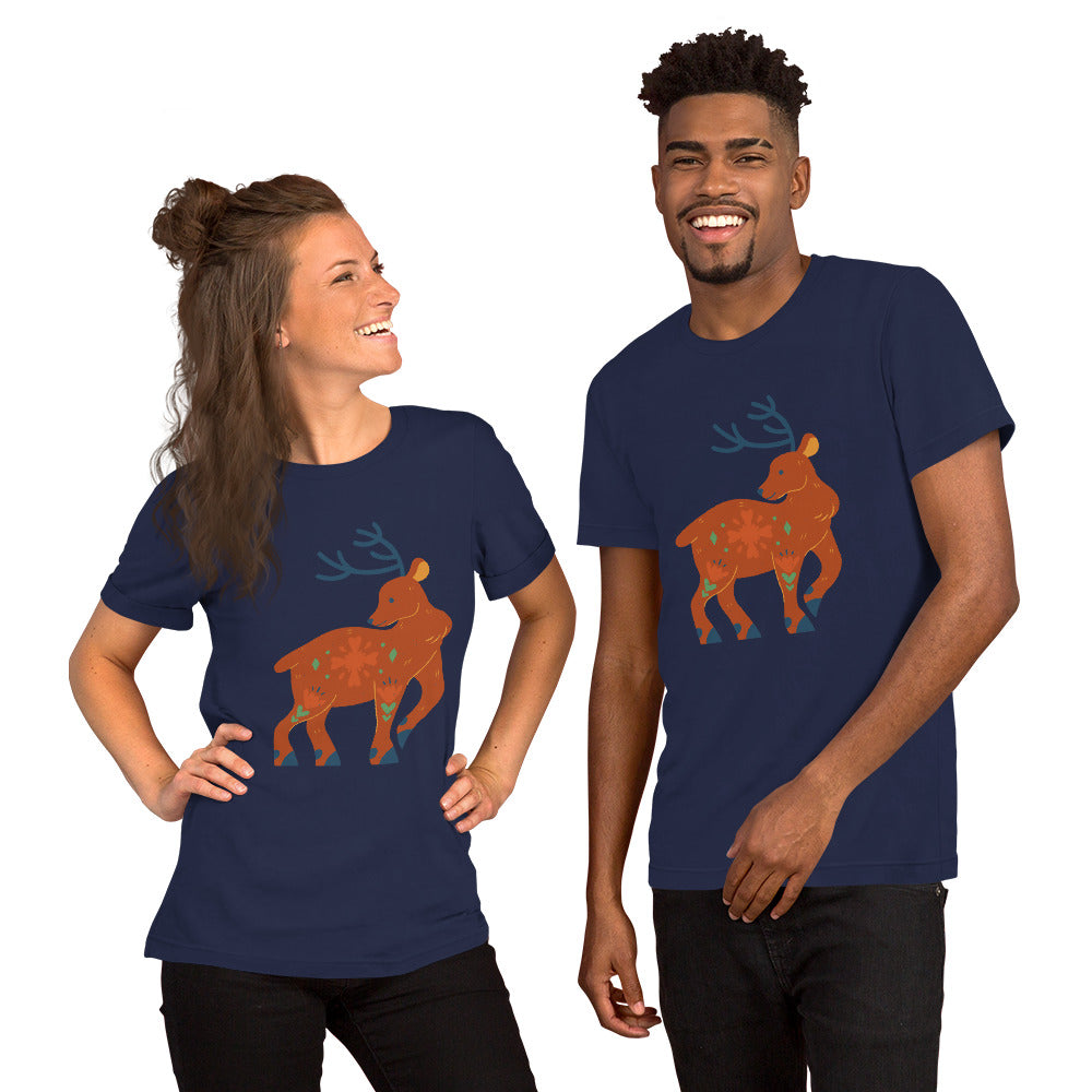 T-shirt unisexe - Cerf De Noël